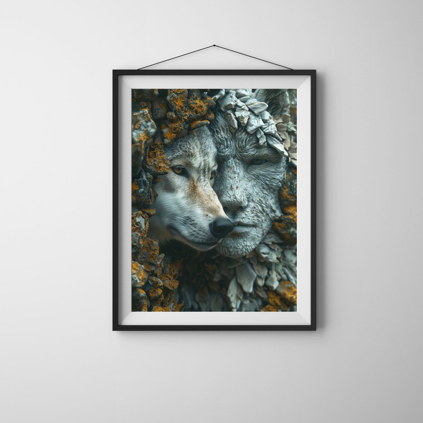 home_decor - Where Wolf meets Human - DigiCraft-Studio - wall_art