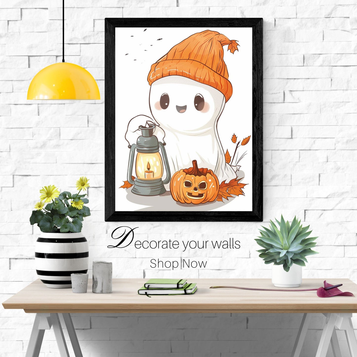 home_decor - Adorable Ghostly Glow - DigiCraft-Studio - wall_art