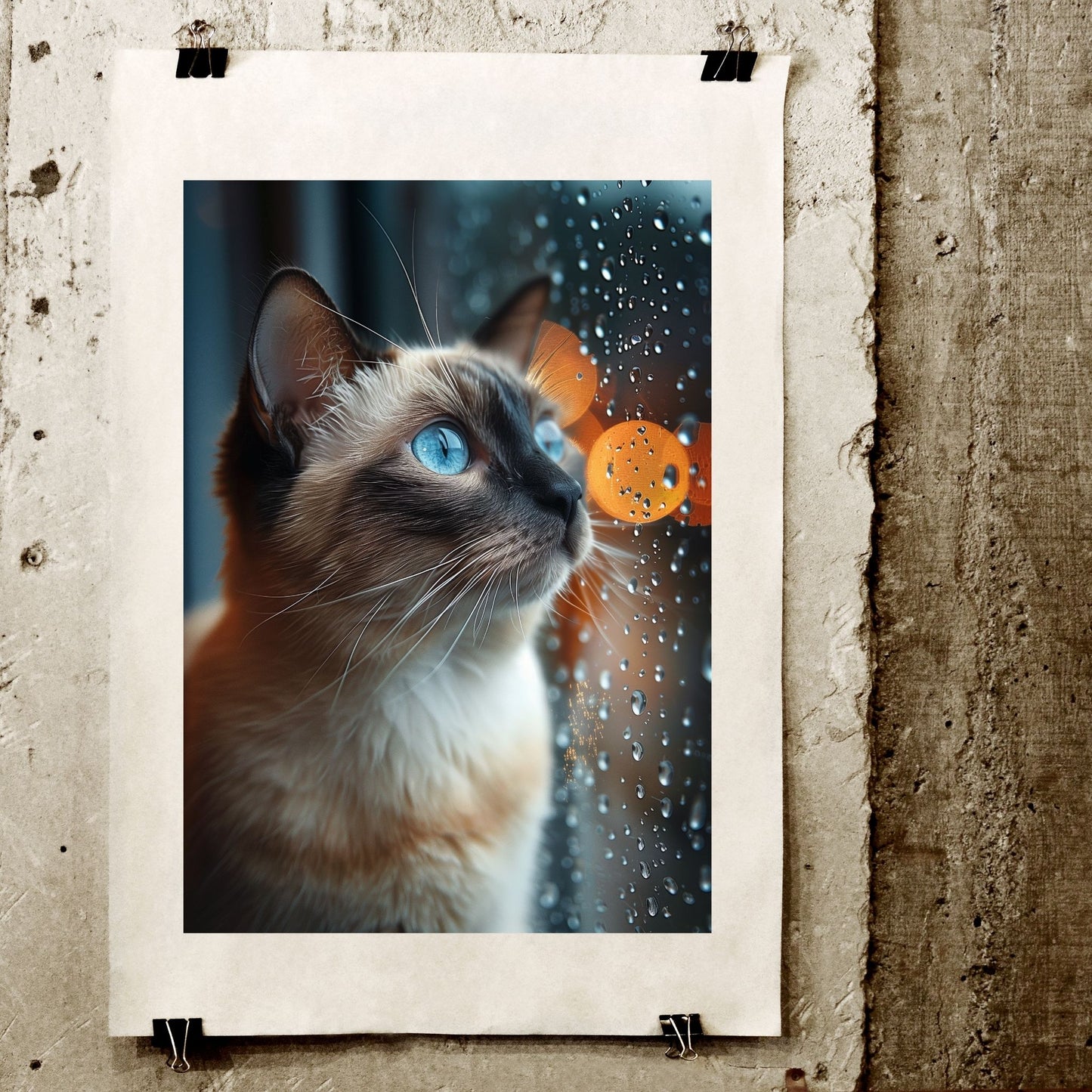 homedecor - Blue Eyes and Raindrops - DigiCraft-Studio - wallart