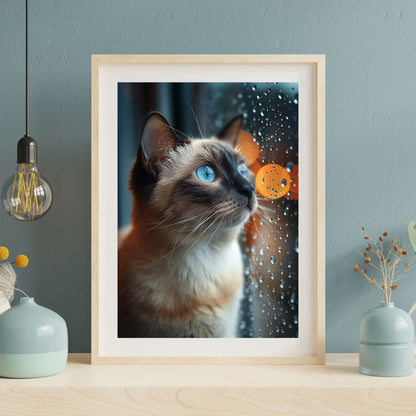 homedecor - Blue Eyes and Raindrops - DigiCraft-Studio - wallart