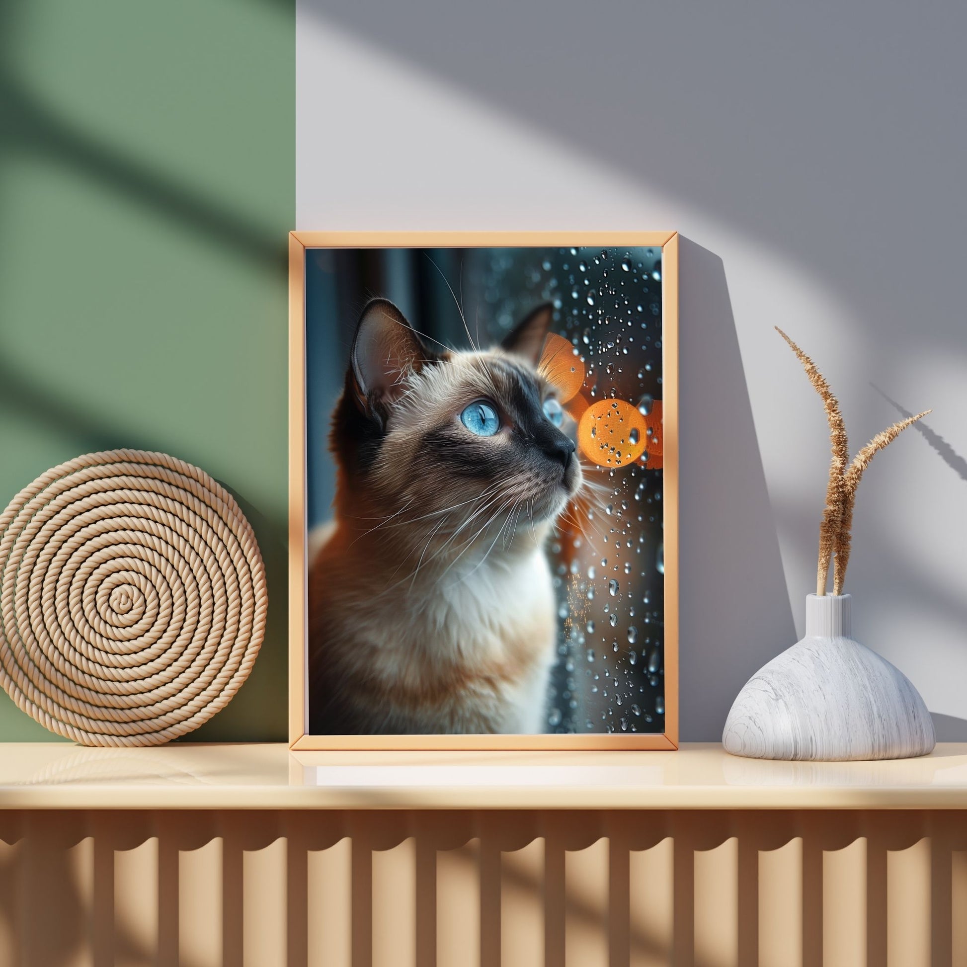 homedecor - Blue Eyes and Raindrops - DigiCraft-Studio - wallart