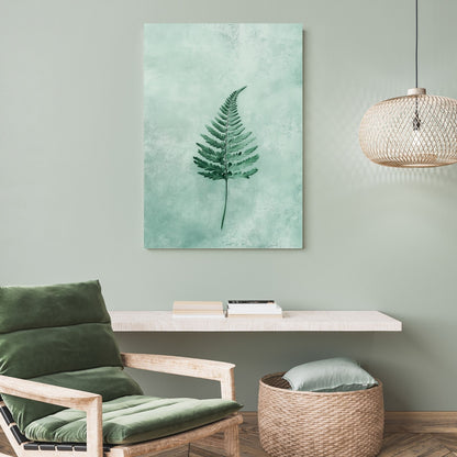 Elegant green fern botanical print for modern wall decor