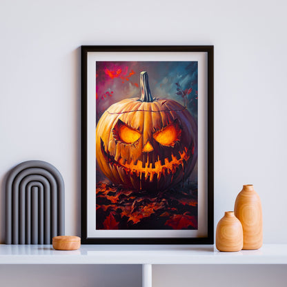 home_decor - Burning Eyes of Halloween - DigiCraft-Studio - wall_art