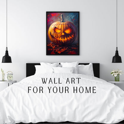 home_decor - Burning Eyes of Halloween - DigiCraft-Studio - wall_art