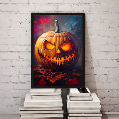 home_decor - Burning Eyes of Halloween - DigiCraft-Studio - wall_art