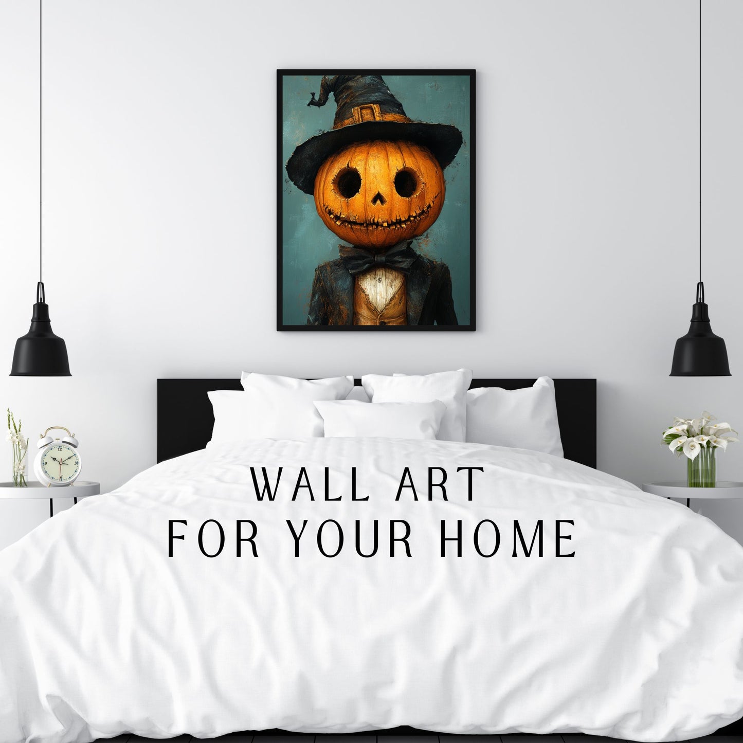 home_decor - Charming Pumpkin Man - DigiCraft-Studio - wall_art