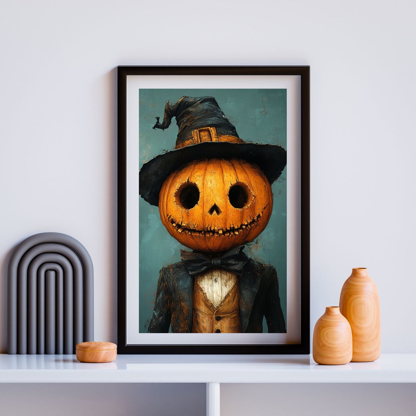 home_decor - Charming Pumpkin Man - DigiCraft-Studio - wall_art