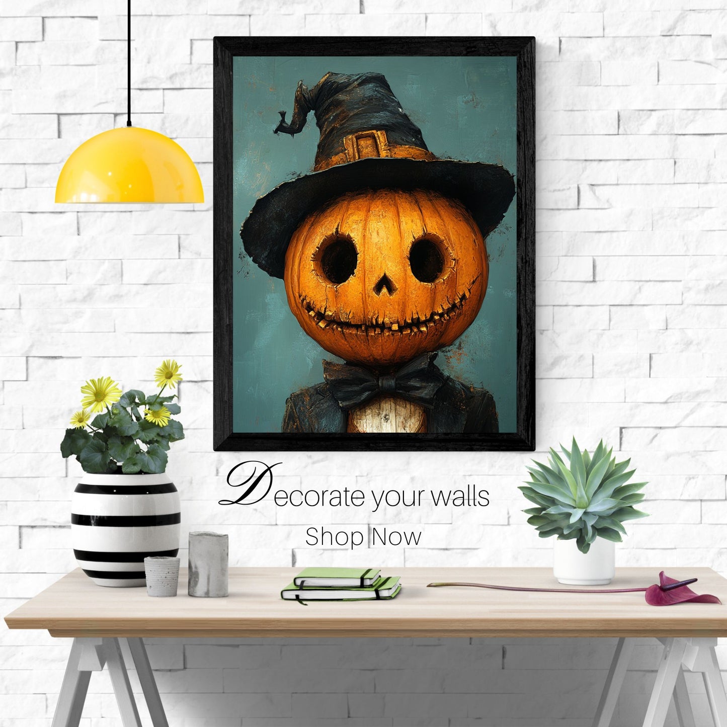 home_decor - Charming Pumpkin Man - DigiCraft-Studio - wall_art