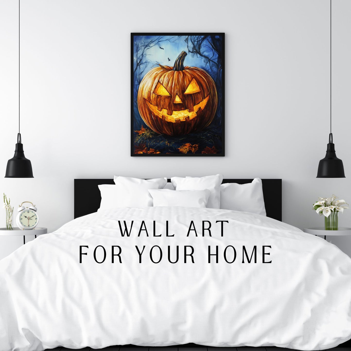 home_decor - Chilling Pumpkin Glow - DigiCraft-Studio - wall_art