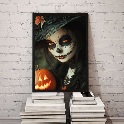 home_decor - Enchanting Witch with Glowing Eyes - DigiCraft-Studio - wall_art