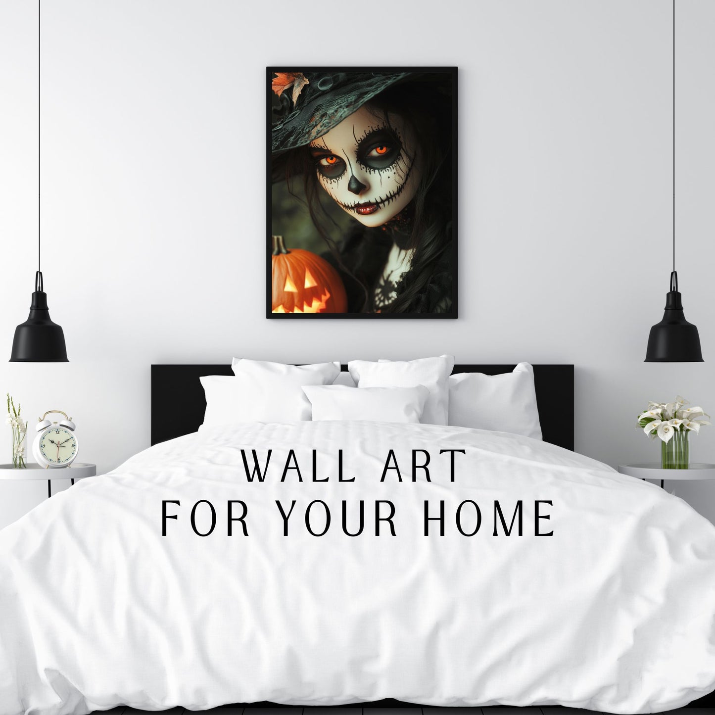 home_decor - Enchanting Witch with Glowing Eyes - DigiCraft-Studio - wall_art