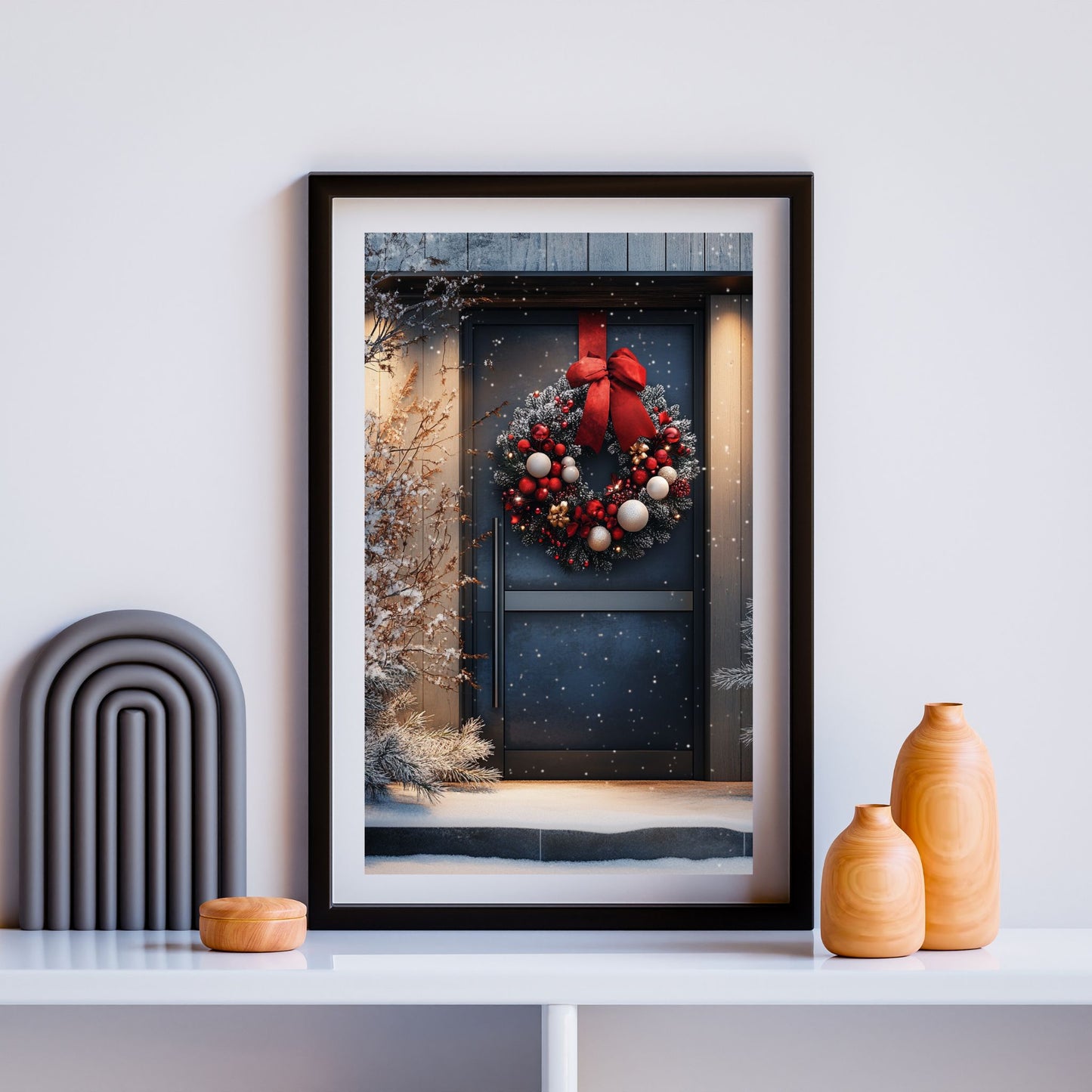 home_decor - Festive Christmas Door - DigiCraft-Studio - wall_art