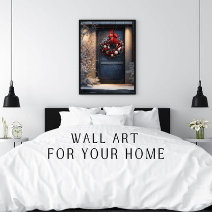 home_decor - Festive Christmas Door - DigiCraft-Studio - wall_art