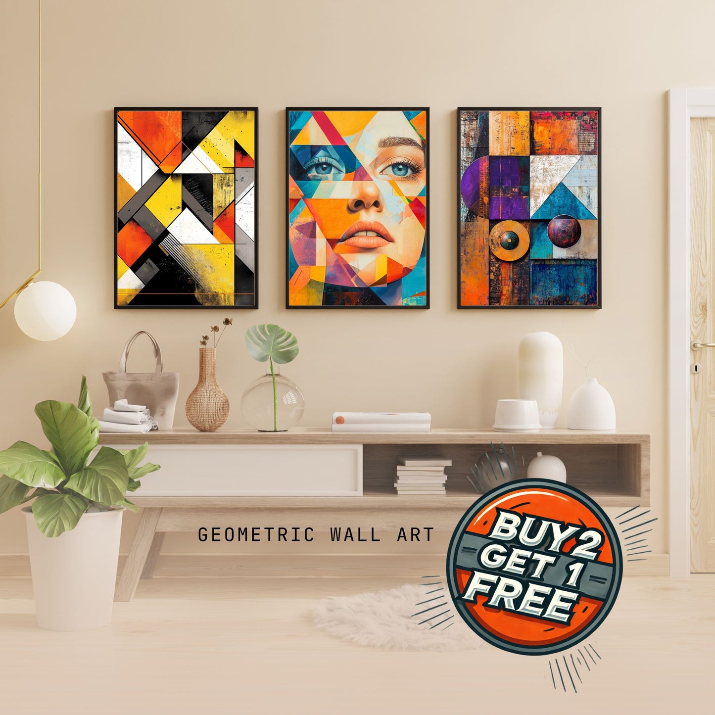 BUNDLE - GEOMETRIC WALL ART