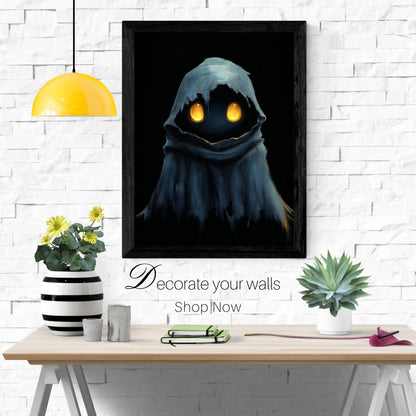 home_decor - Glowing Eyes in the Dark - DigiCraft-Studio - wall_art