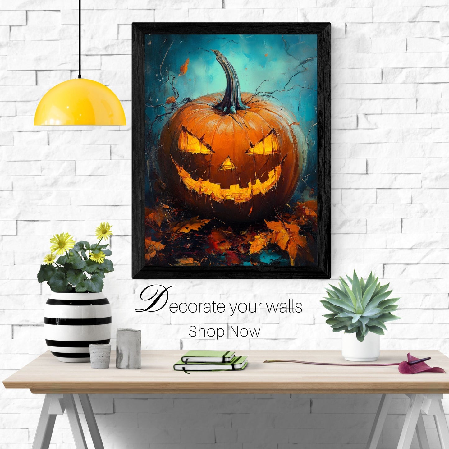 home_decor - Grinning Pumpkin Magic - DigiCraft-Studio - wall_art