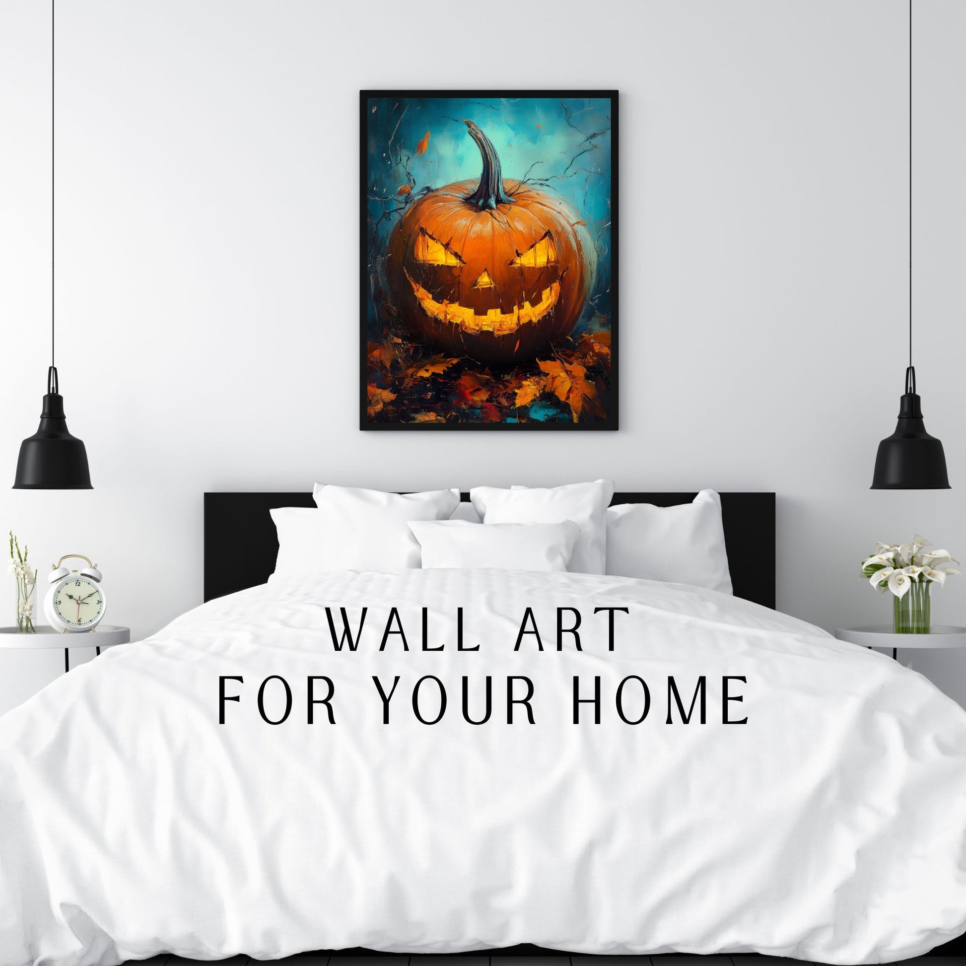 home_decor - Grinning Pumpkin Magic - DigiCraft-Studio - wall_art