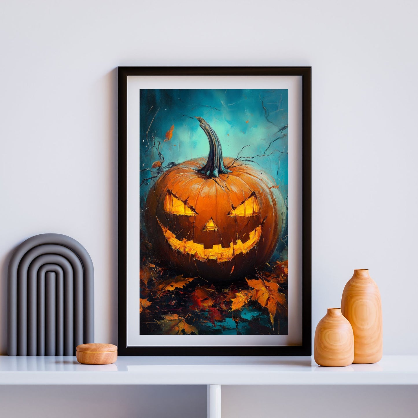 home_decor - Grinning Pumpkin Magic - DigiCraft-Studio - wall_art