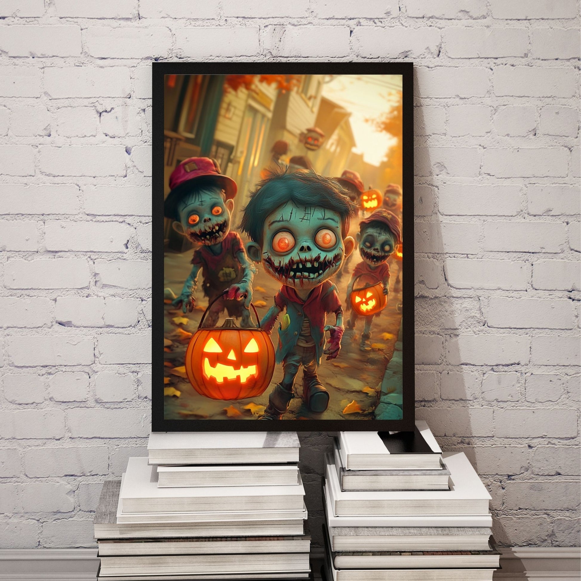 home_decor - Halloween Zombie March - DigiCraft-Studio - wall_art