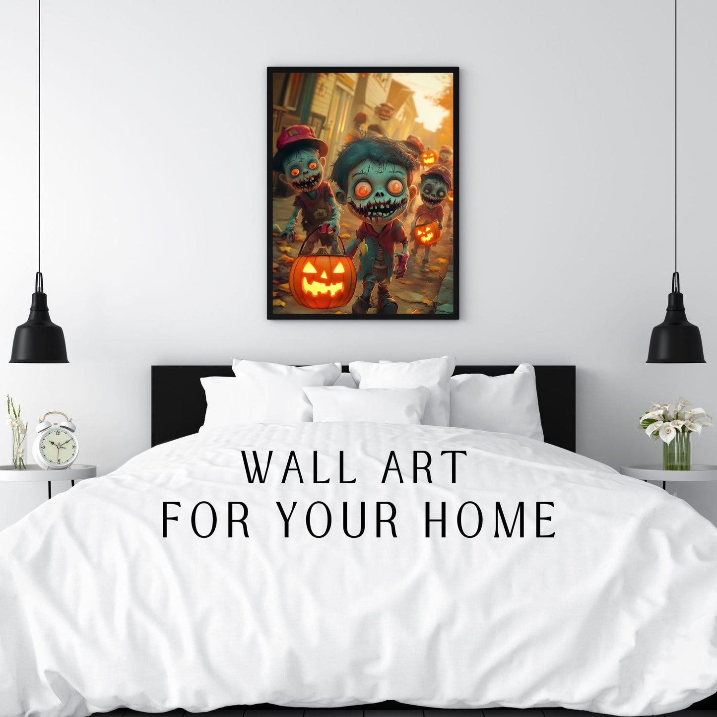 home_decor - Halloween Zombie March - DigiCraft-Studio - wall_art