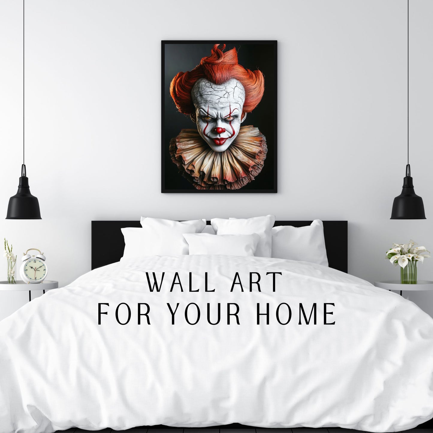 home_decor - Iconic Horror Clown - DigiCraft-Studio - wall_art