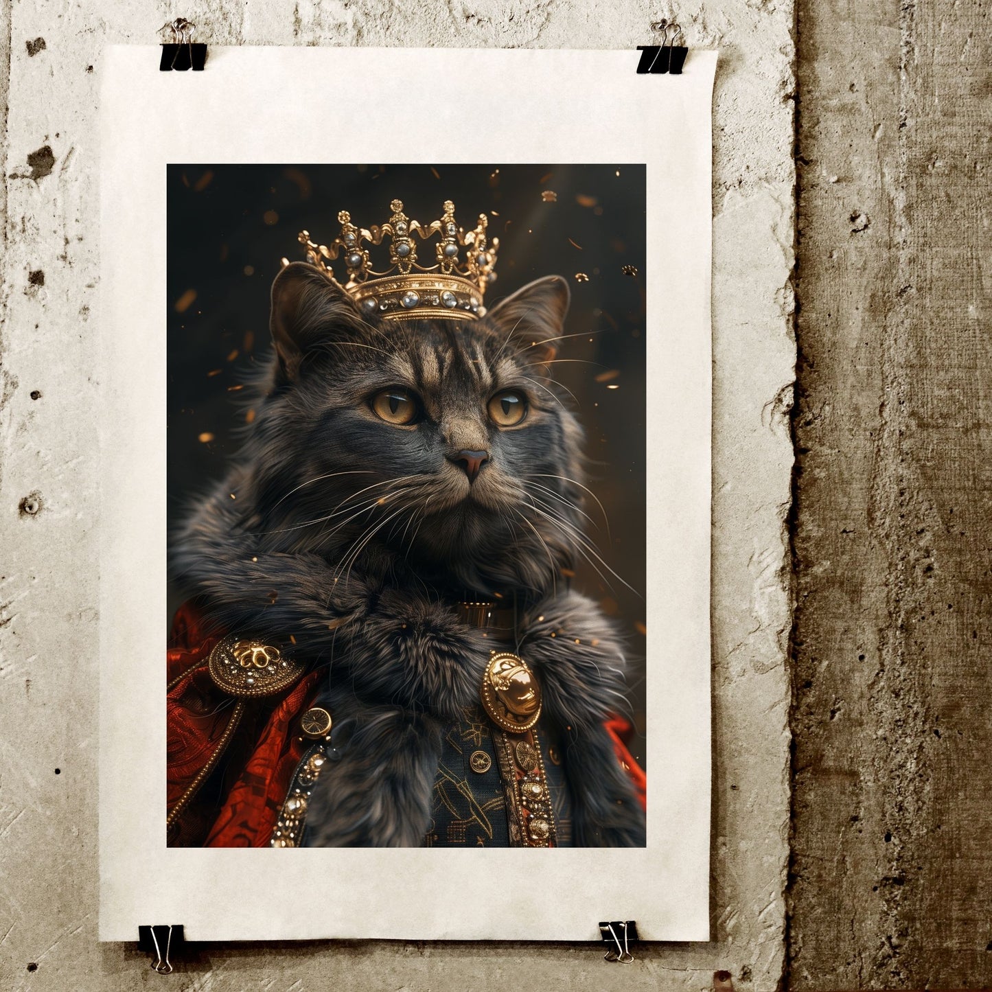 homedecor - King of Cats - DigiCraft-Studio - wallart