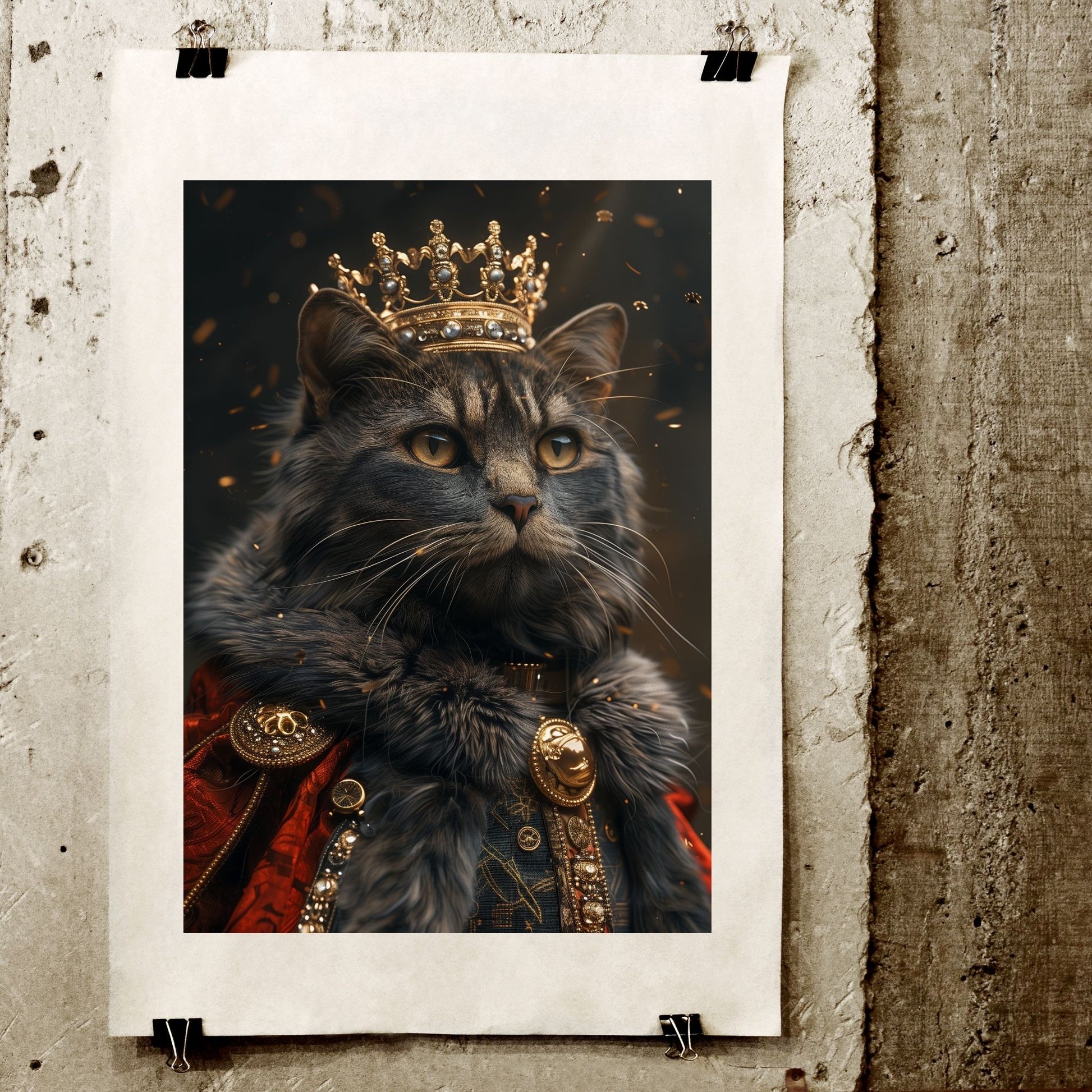 homedecor - King of Cats - DigiCraft-Studio - wallart