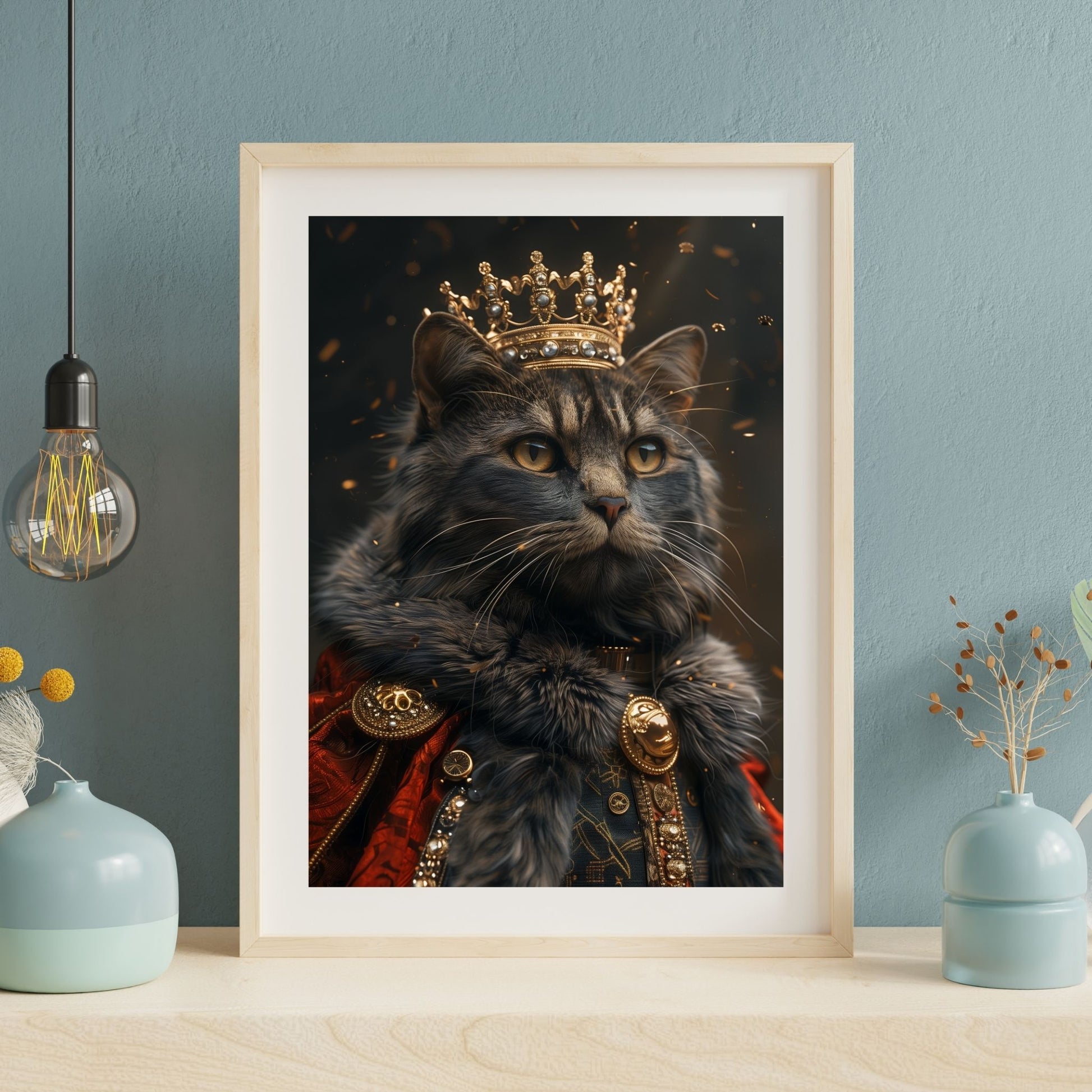 homedecor - King of Cats - DigiCraft-Studio - wallart