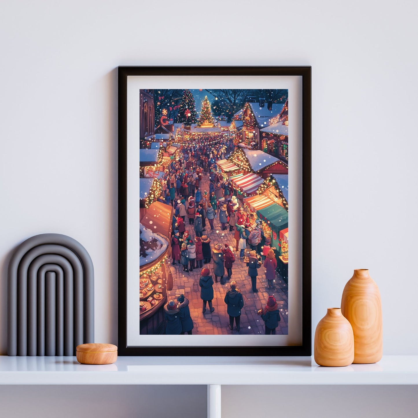 home_decor - Magic of a Christmas Market - DigiCraft-Studio - wall_art