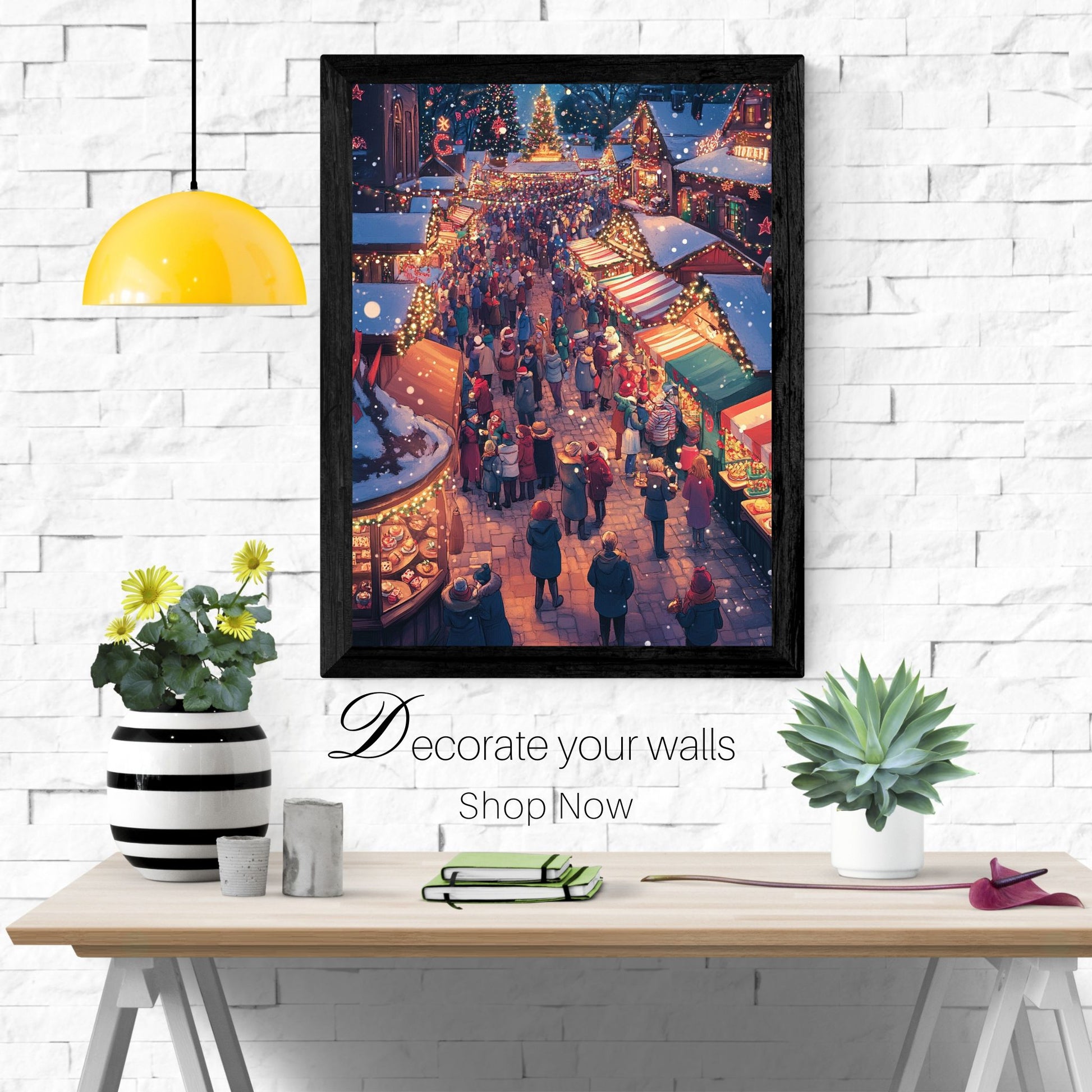 home_decor - Magic of a Christmas Market - DigiCraft-Studio - wall_art