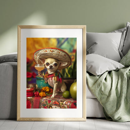 homedecor - Meet the Fiesta Chihuahua - DigiCraft-Studio - wallart