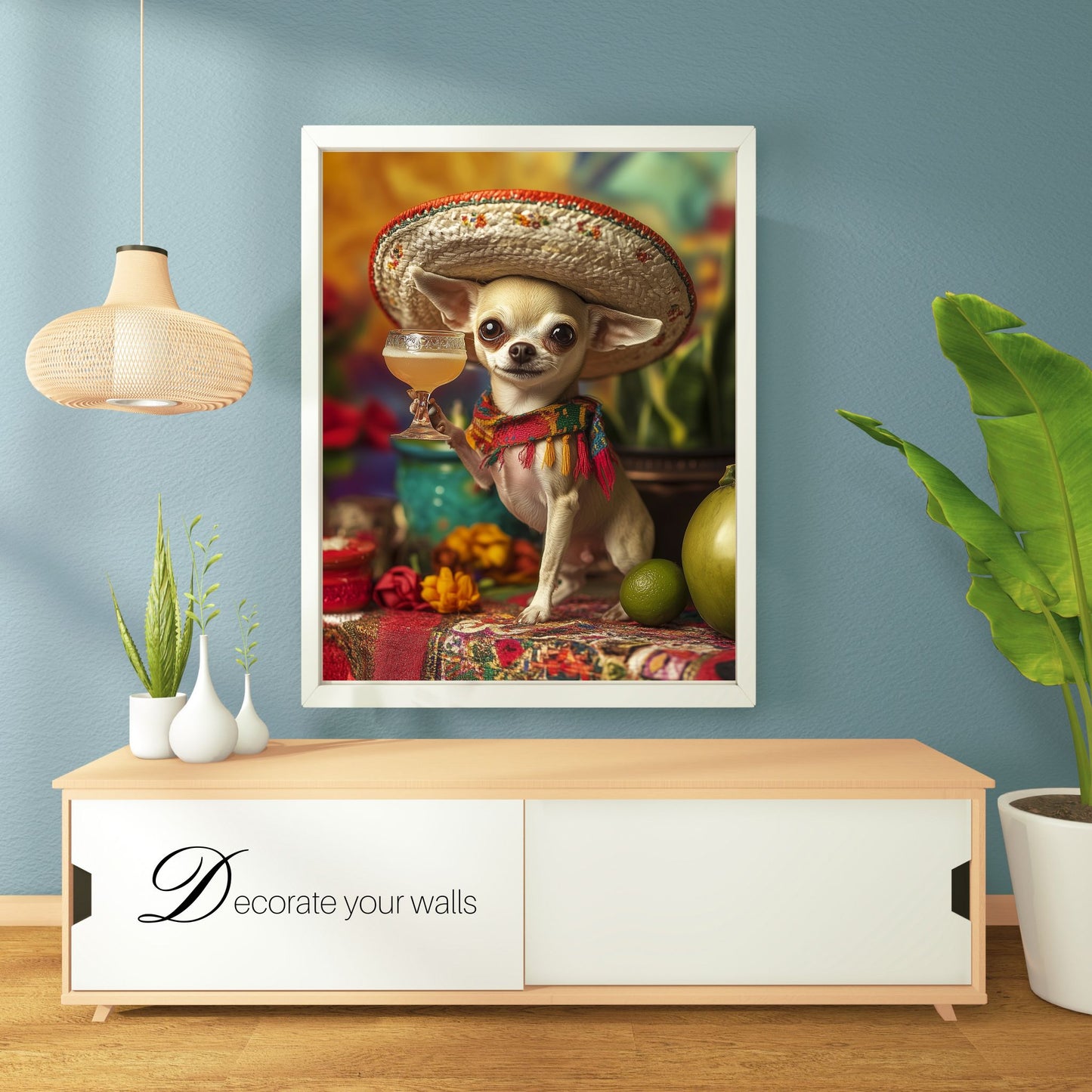 homedecor - Meet the Fiesta Chihuahua - DigiCraft-Studio - wallart