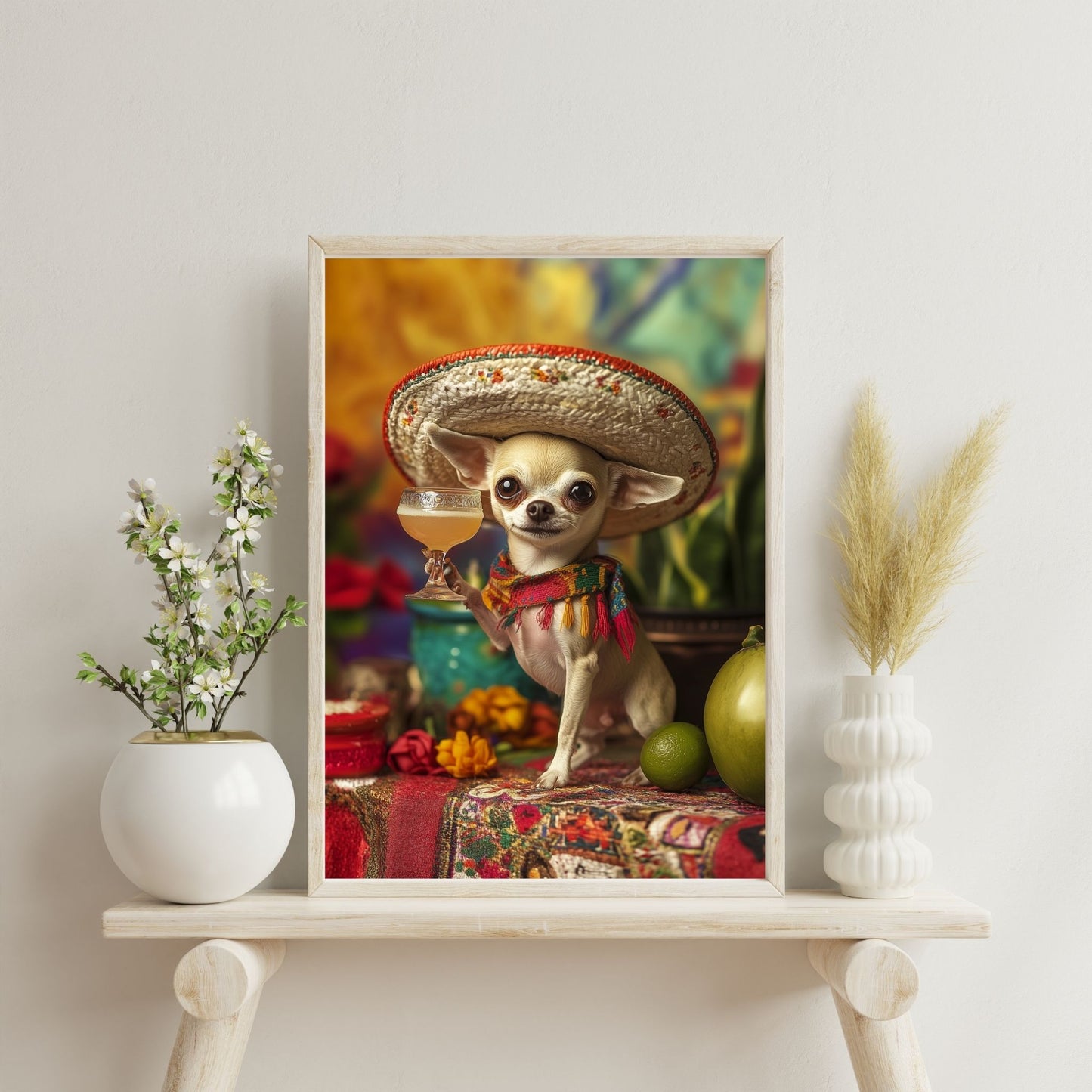 homedecor - Meet the Fiesta Chihuahua - DigiCraft-Studio - wallart