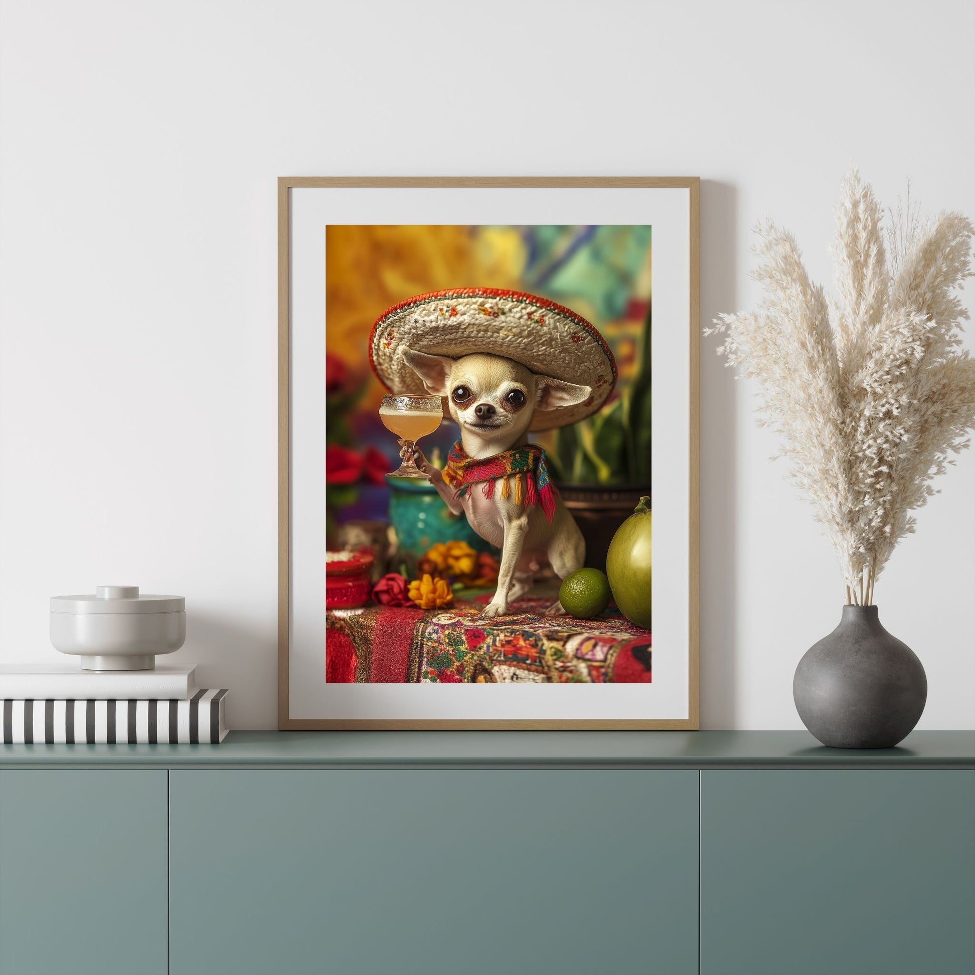 homedecor - Meet the Fiesta Chihuahua - DigiCraft-Studio - wallart