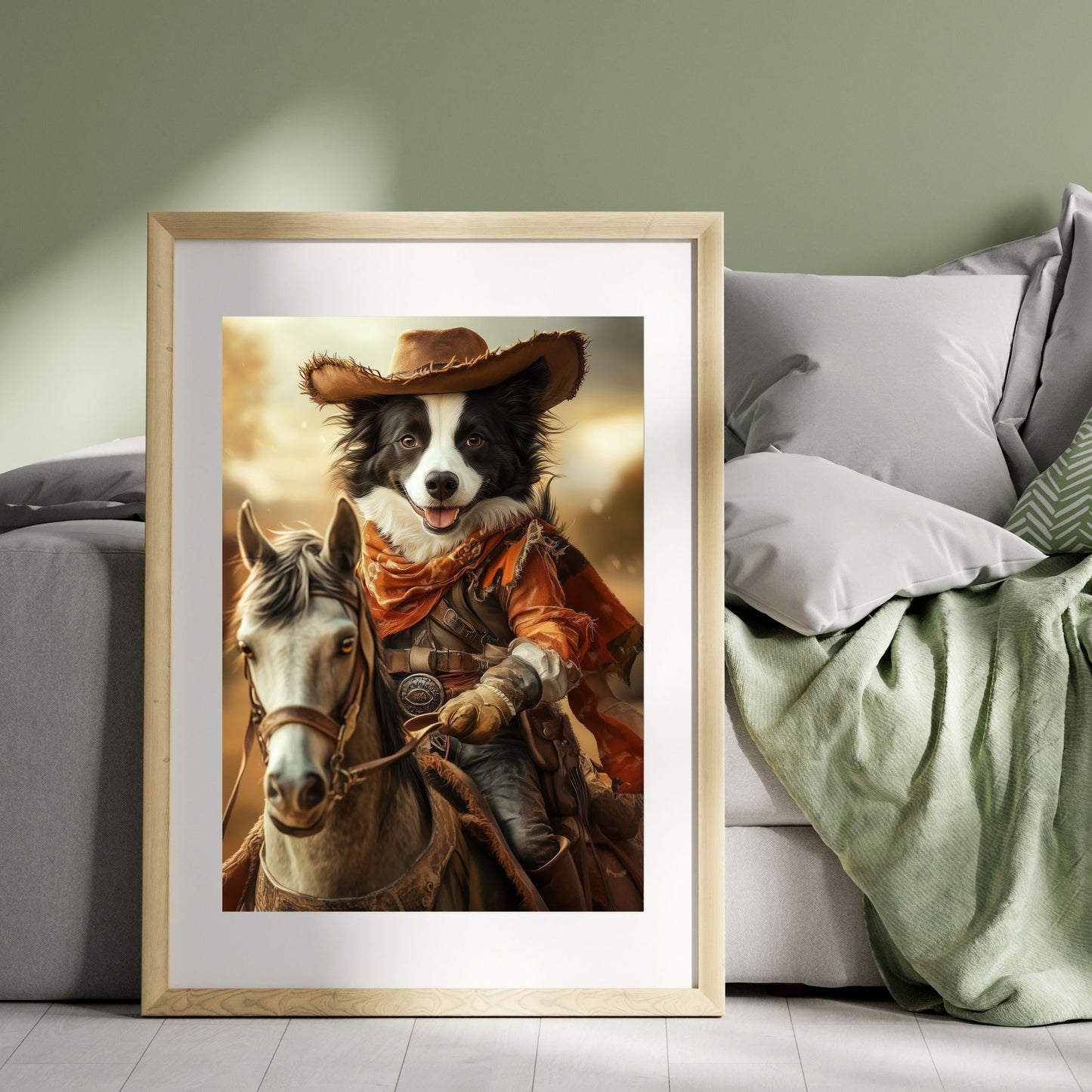 homedecor - Pawsome Cowboy Pup - DigiCraft-Studio - wallart