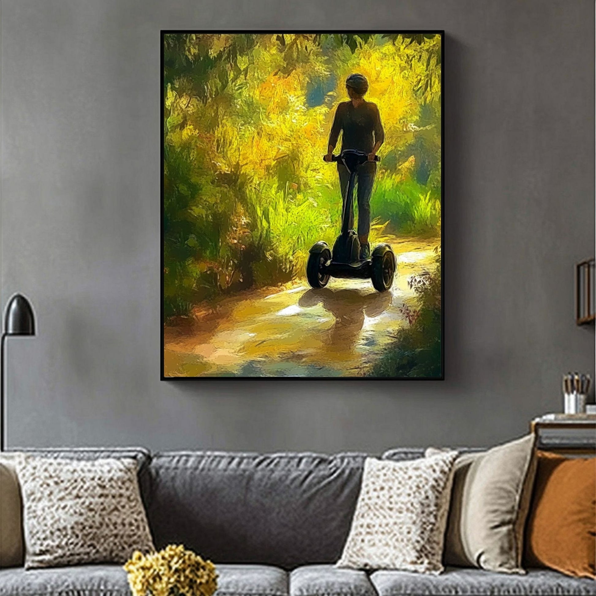 Scenic Segway Tour art showcasing a peaceful journey