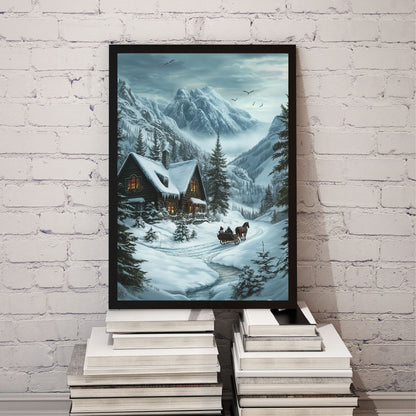 home_decor - Peaceful Christmas Landscape - DigiCraft-Studio - wall_art