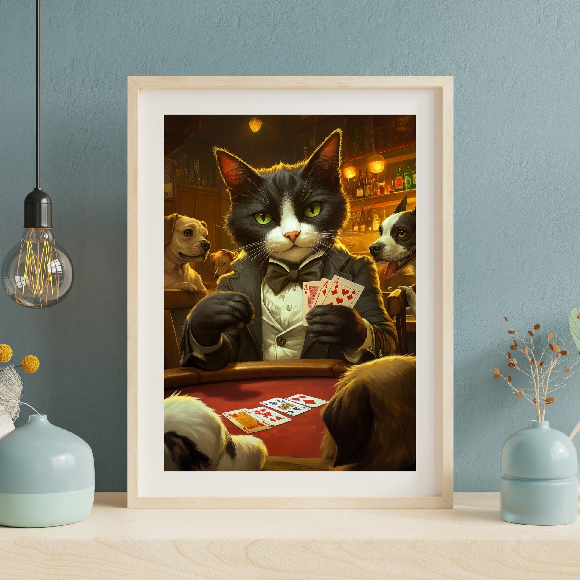 cats pics-Poker face-DigiCraft-Studio-wall art cats