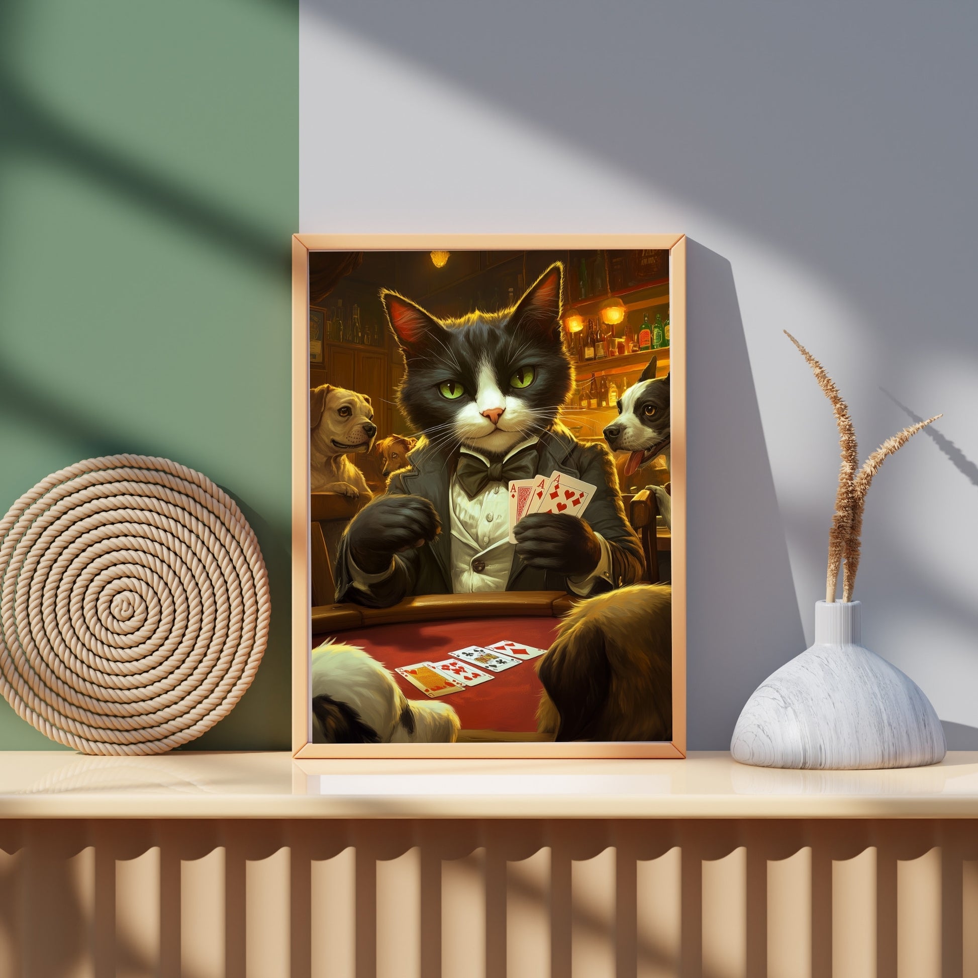 cats pics-Poker face-DigiCraft-Studio-wall art cats