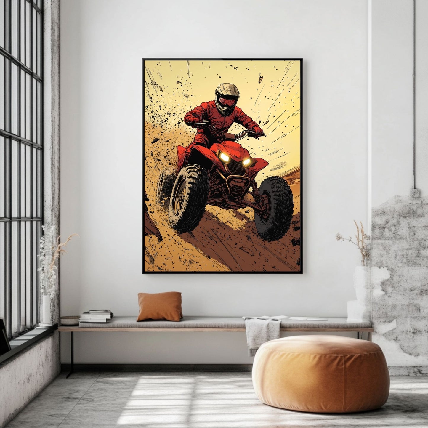 Bold and dynamic Quad Tour adventure captured in wall art