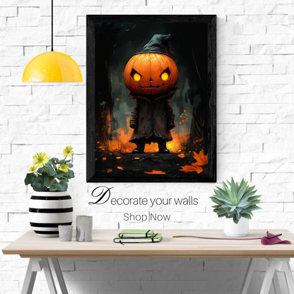 home_decor - Pumpkin Warrior - DigiCraft-Studio - wall_art