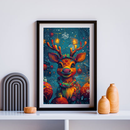 home_decor - Reindeer full of Christmas Cheer - DigiCraft-Studio - wall_art