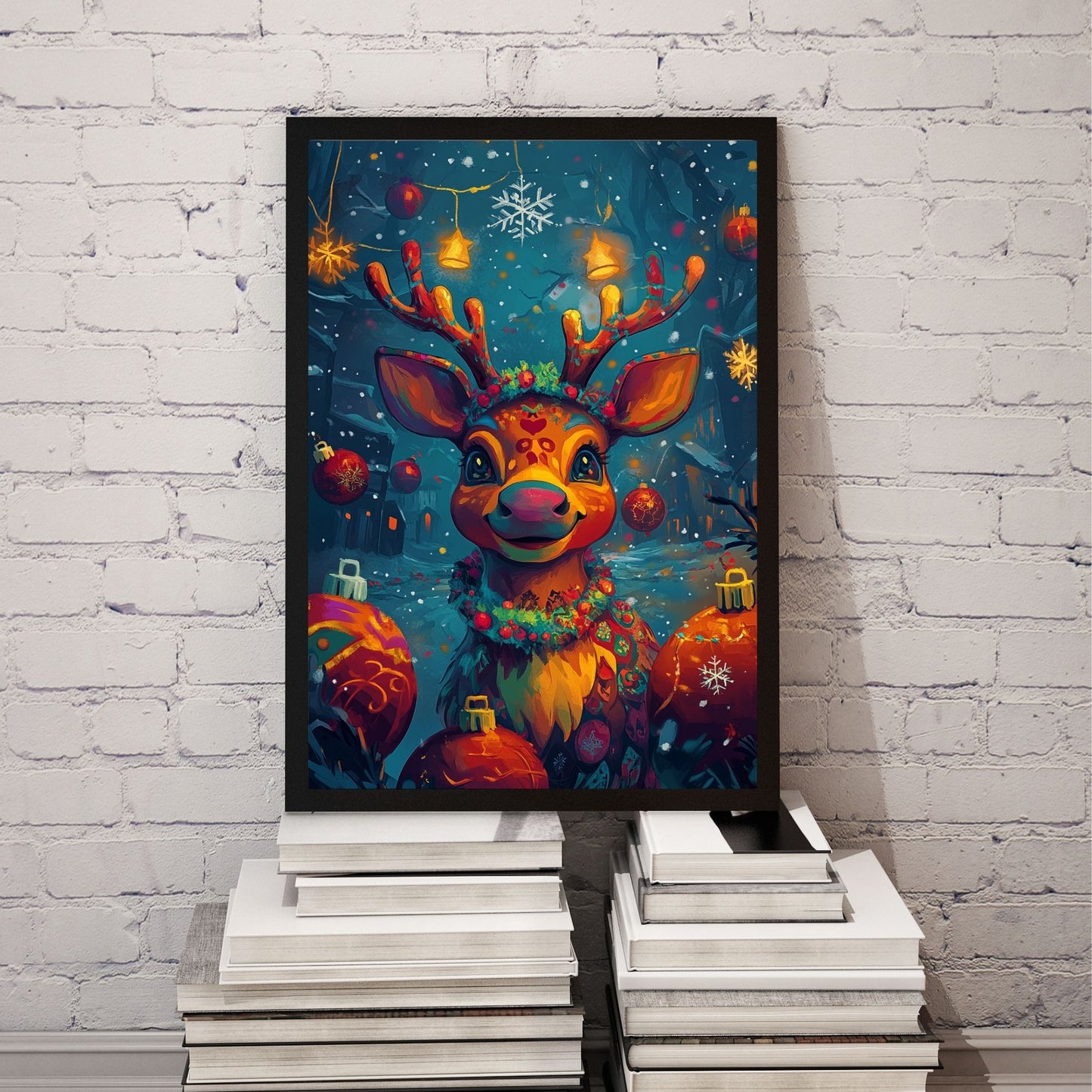 home_decor - Reindeer full of Christmas Cheer - DigiCraft-Studio - wall_art