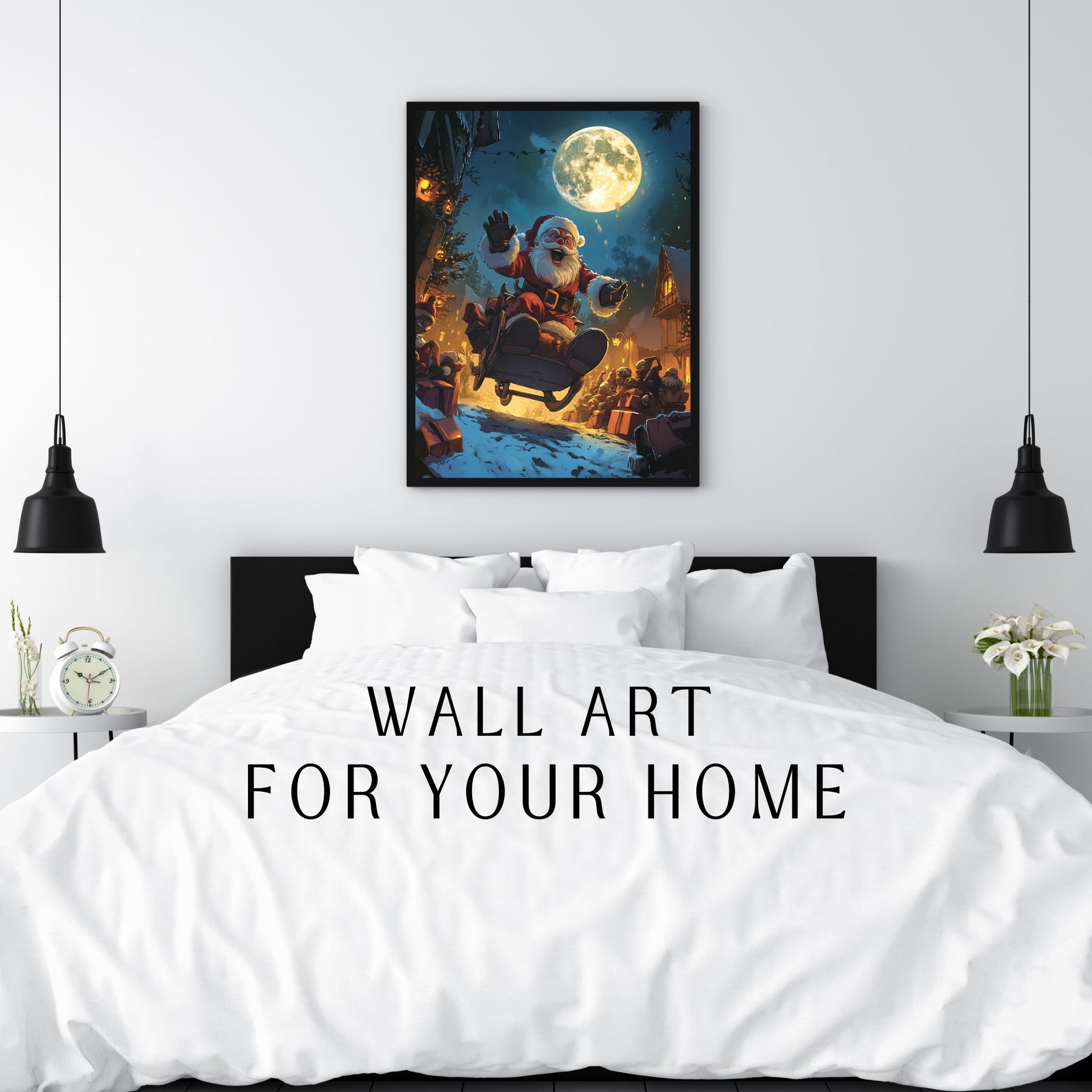 home_decor - Santas nighttime Journey - DigiCraft-Studio - wall_art