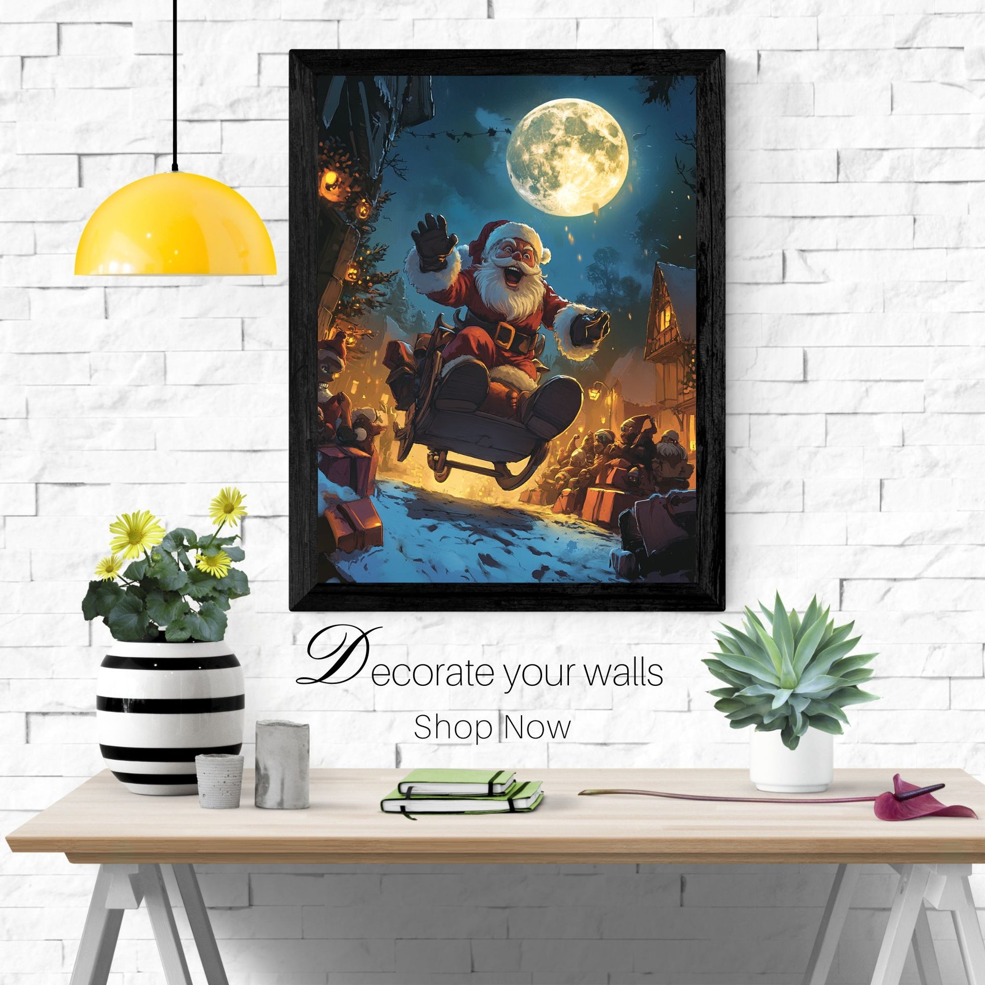 home_decor - Santas nighttime Journey - DigiCraft-Studio - wall_art