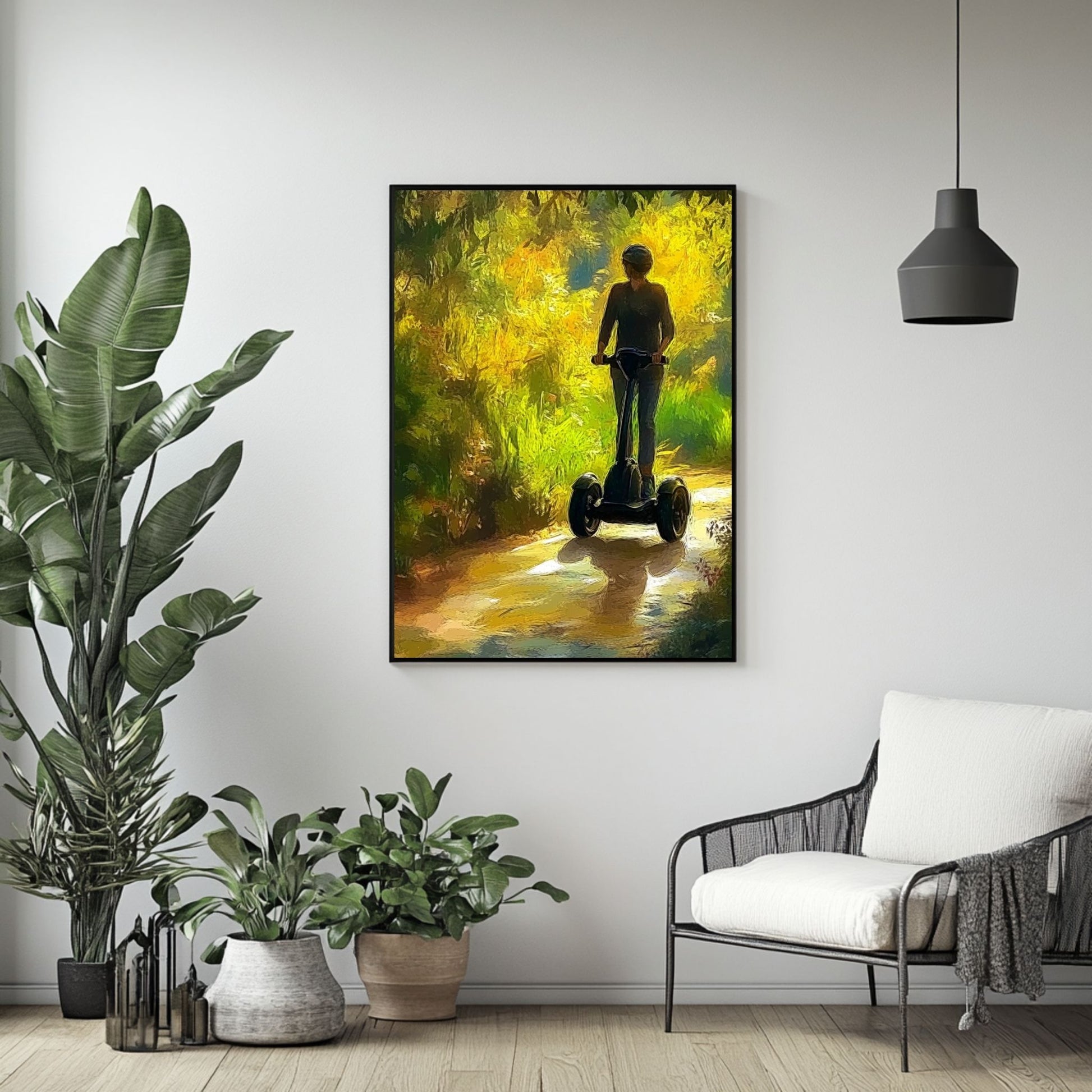 Explore nature with a Segway Tour art print for your home