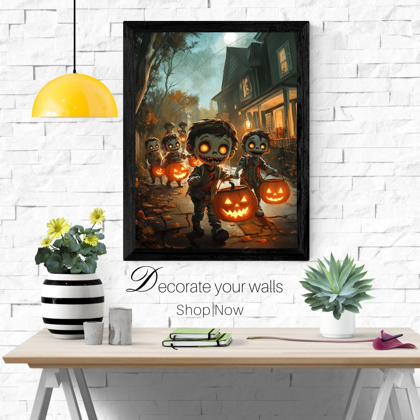 home_decor - Spooky Zombie Kids - DigiCraft-Studio - wall_art