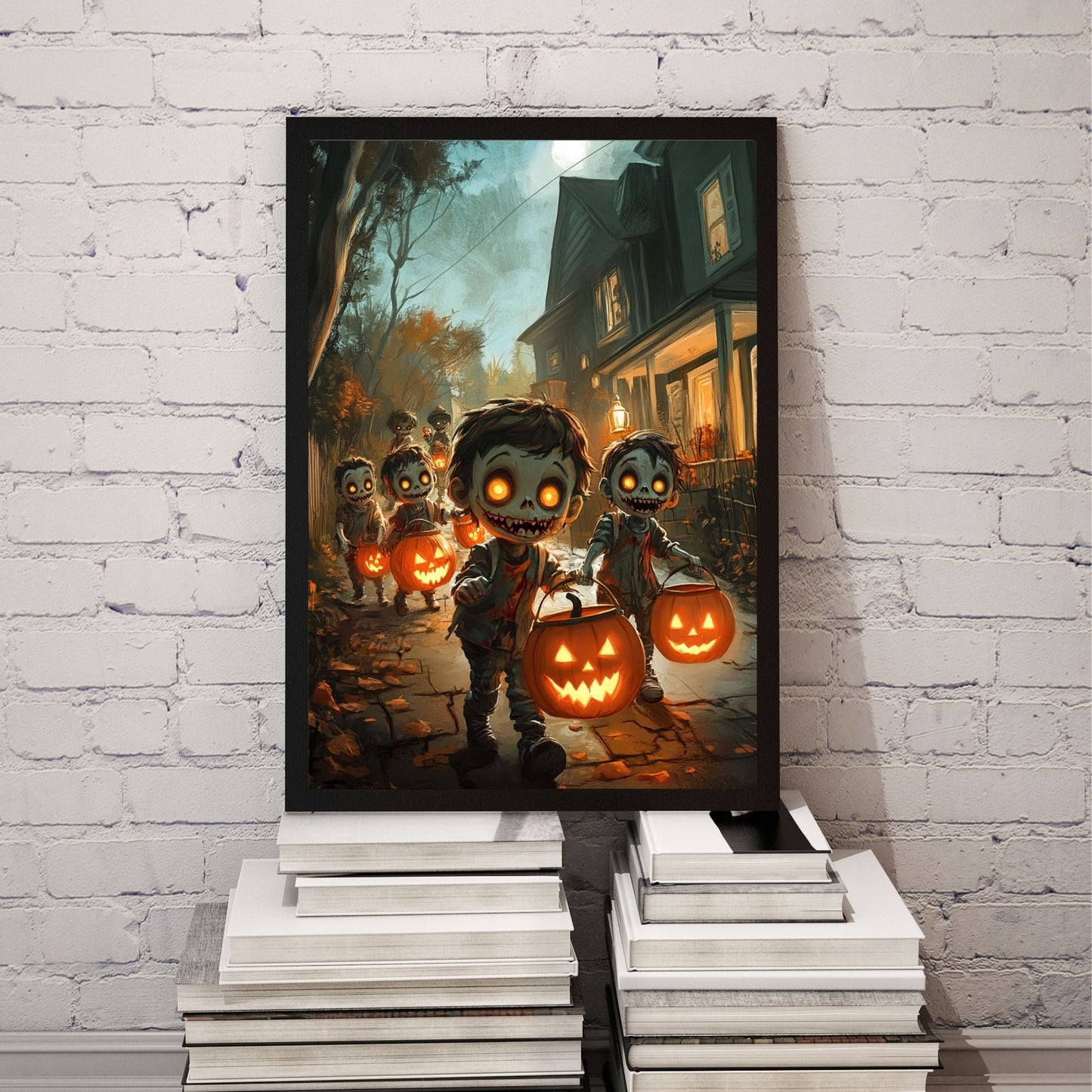 home_decor - Spooky Zombie Kids - DigiCraft-Studio - wall_art