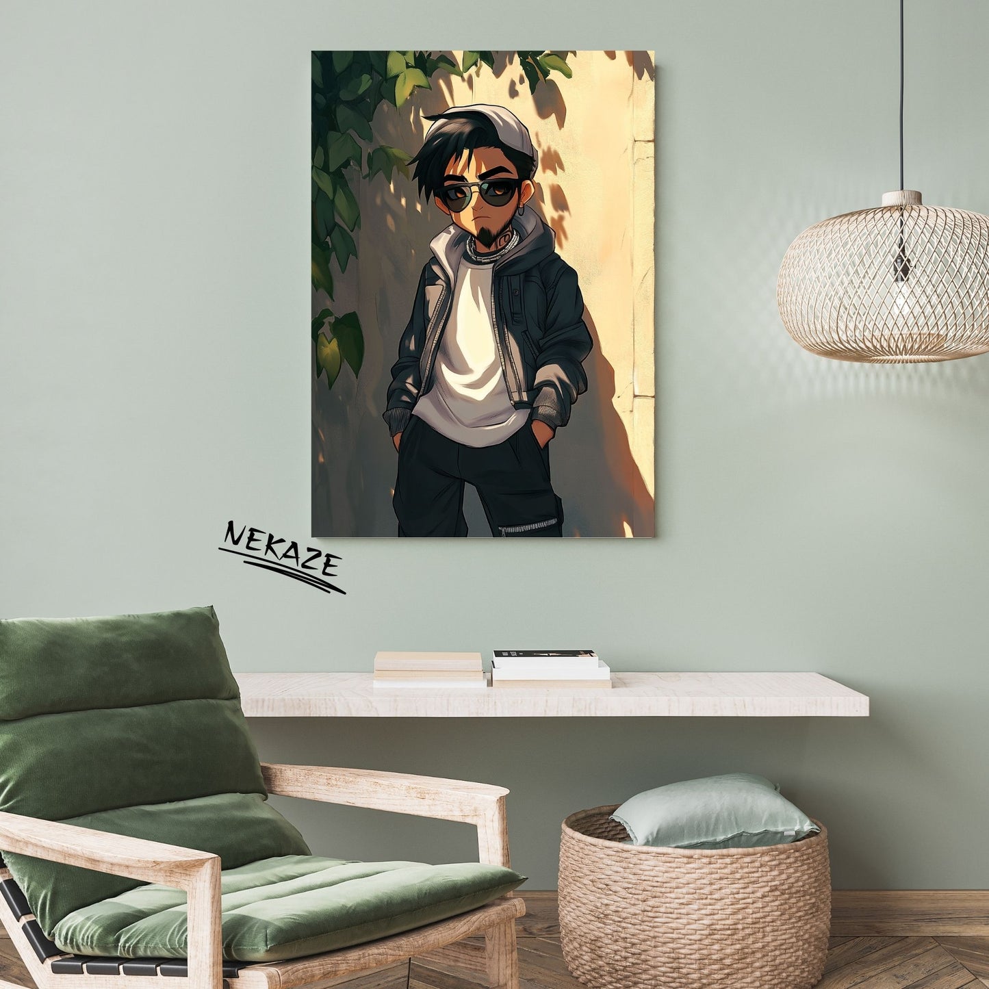 home_decor - Street Vibes and Cool Shadows - DigiCraft-Studio - wall_art