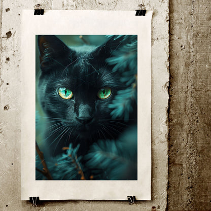 homedecor - The Mystique of a Black Cat - DigiCraft-Studio - wallart